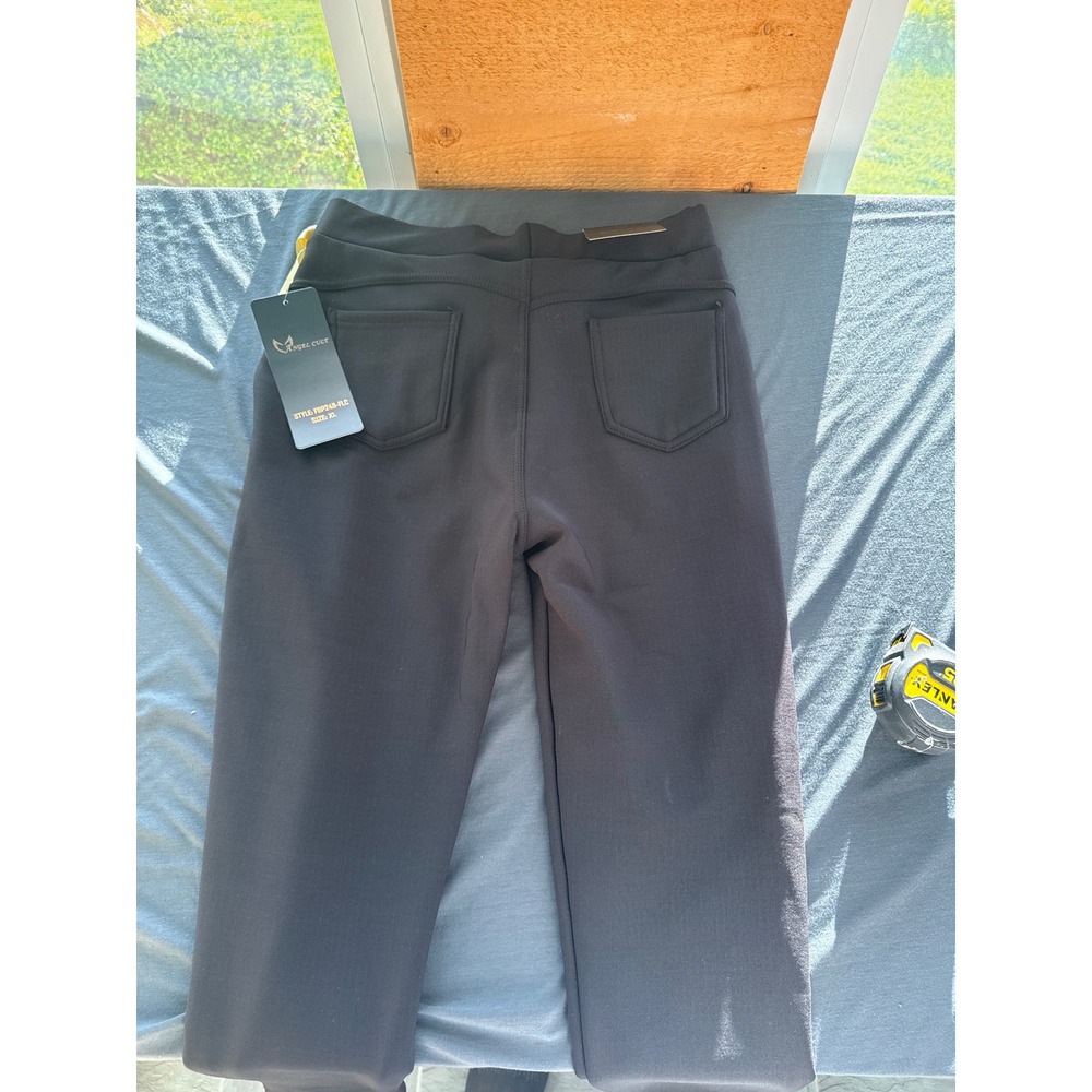 Angel Cult Black Slimming Skinny Pants Pull On Trousers FBP248-FLC XL - Picture 6 of 6